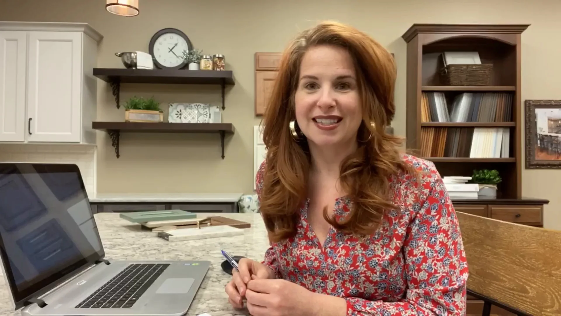 Annie Miller at the design studio